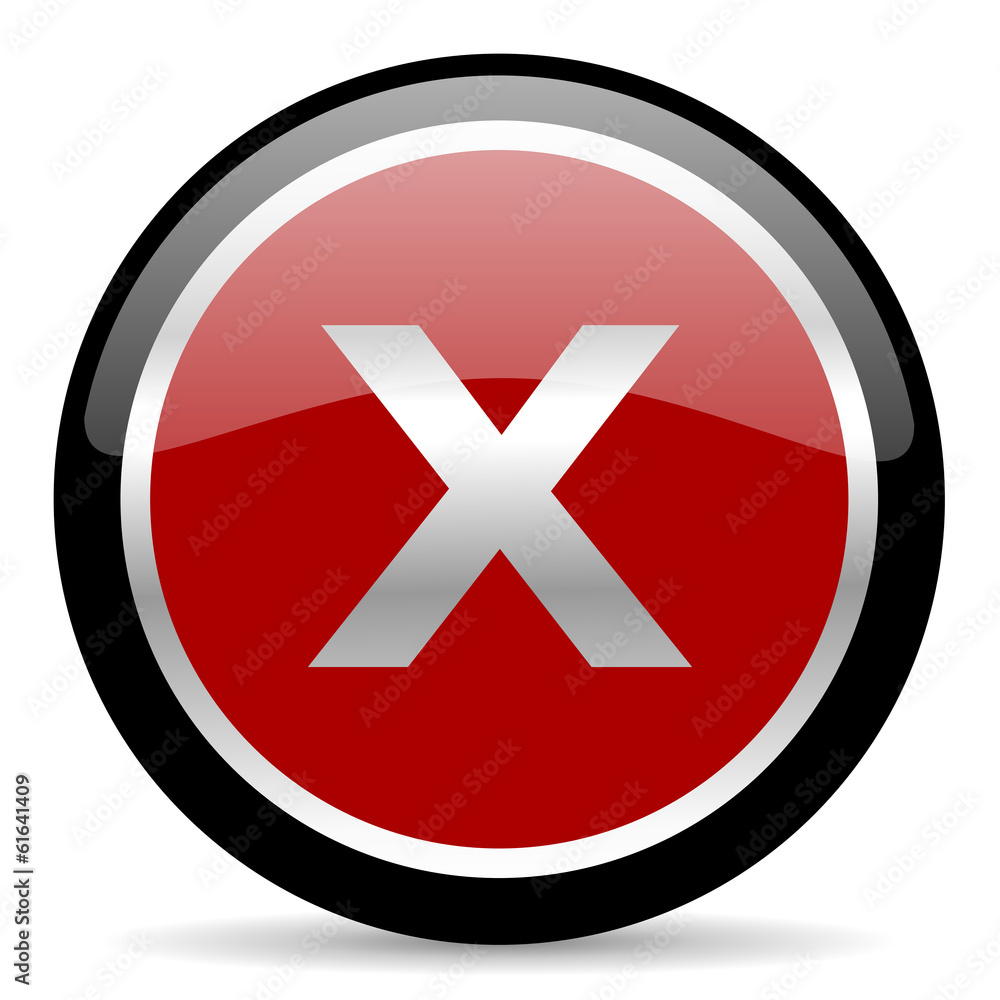 Fototapeta premium cancel icon