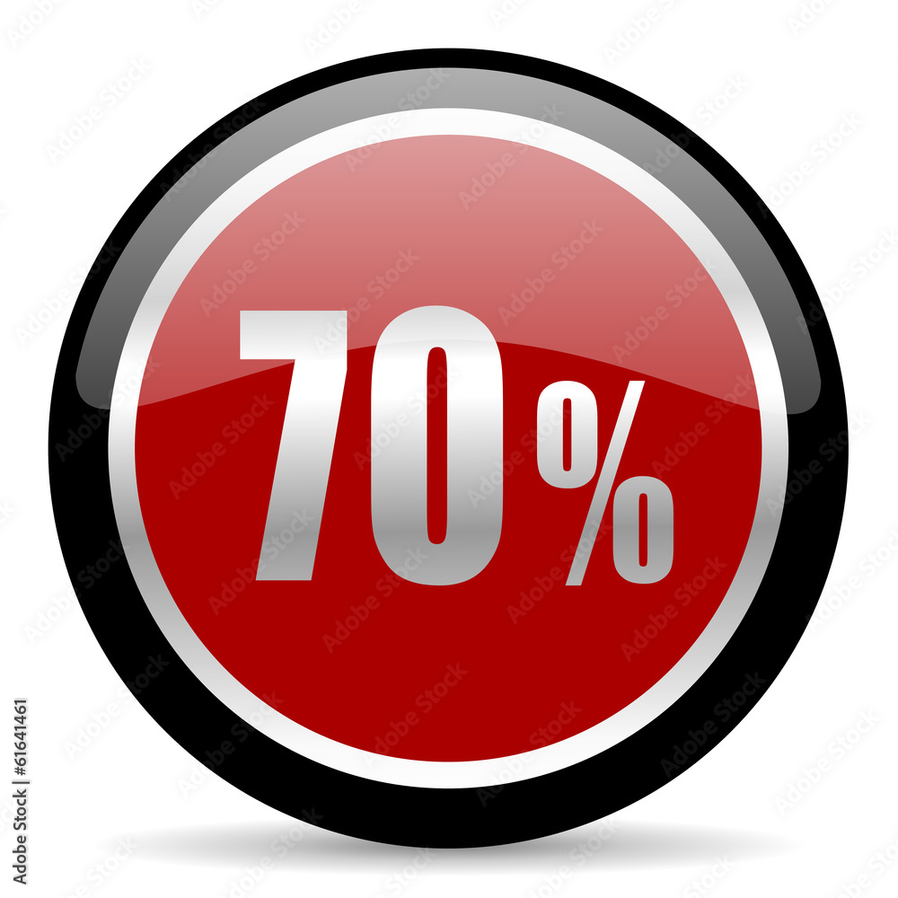 70 percent icon 70 percent icon