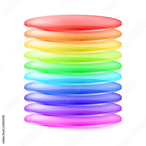 Abstract colorful cylinder
