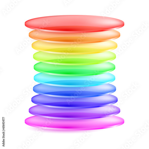 Abstract colorful shape