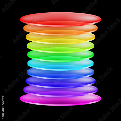 Abstract colorful shape