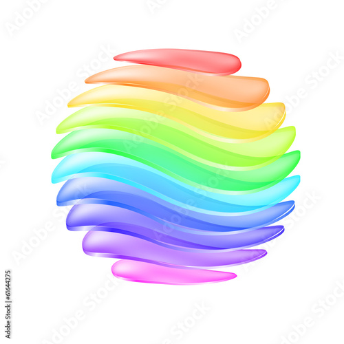 Abstract colorful sphere