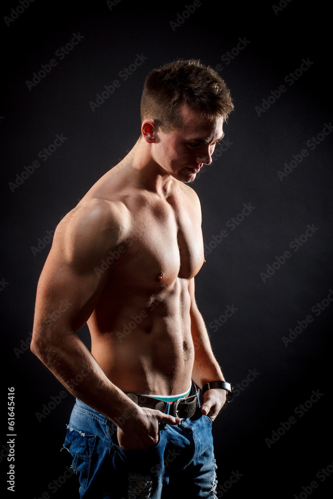 Obraz premium Muscle man