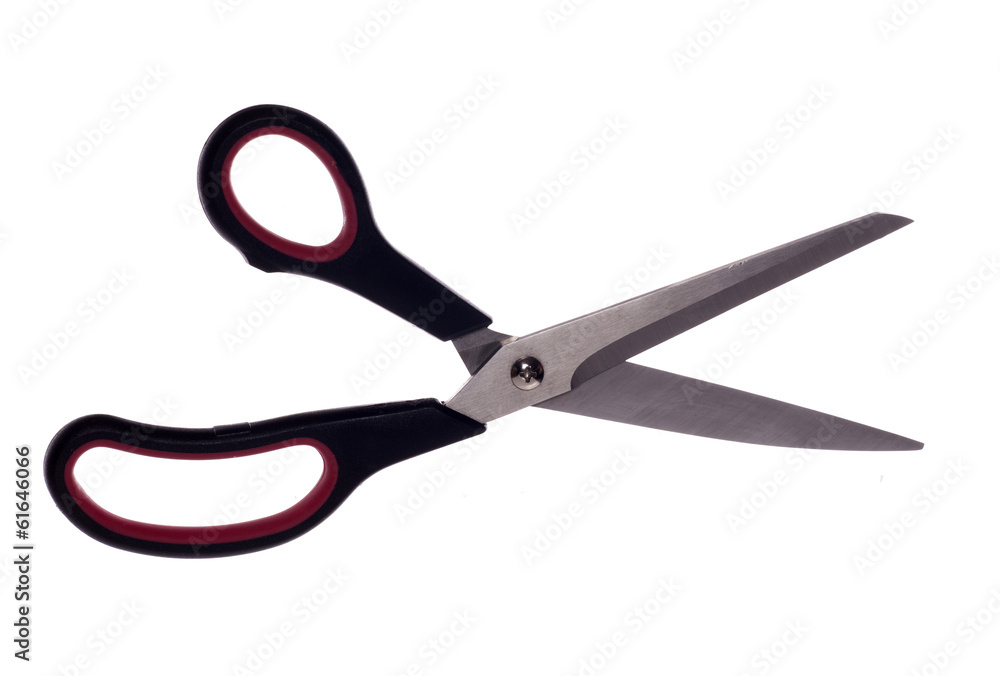 Open scissors isolated Open scissors isolated