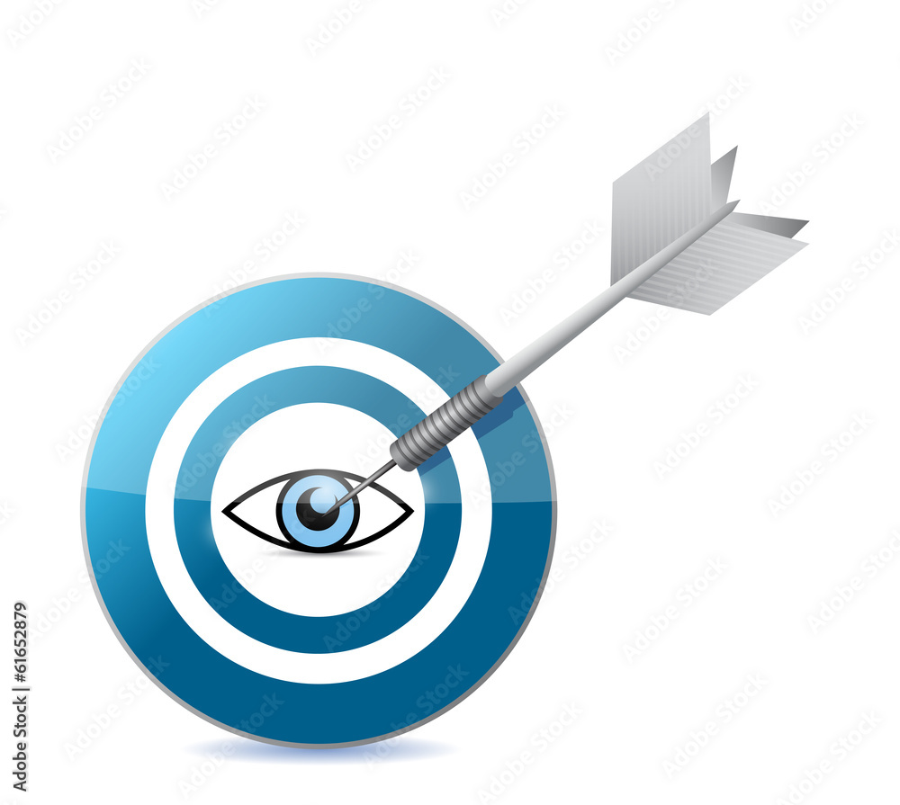 target the eye illustration design target the eye illustration design