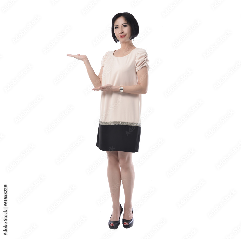woman standing in full length isolated on white background woman standing in full length isolated on white background