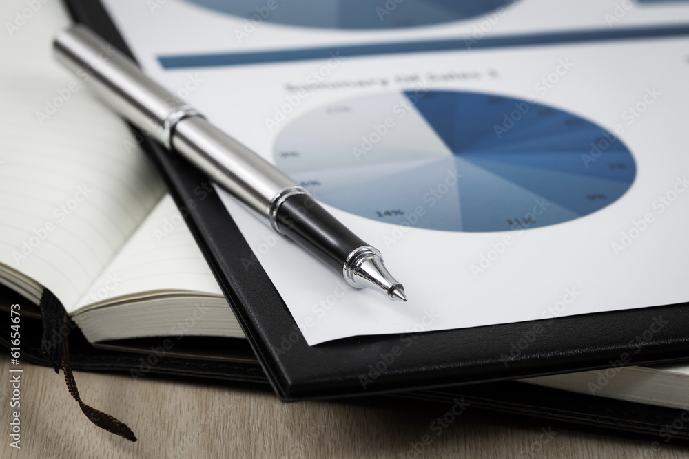Showing business and financial report Showing business and financial report