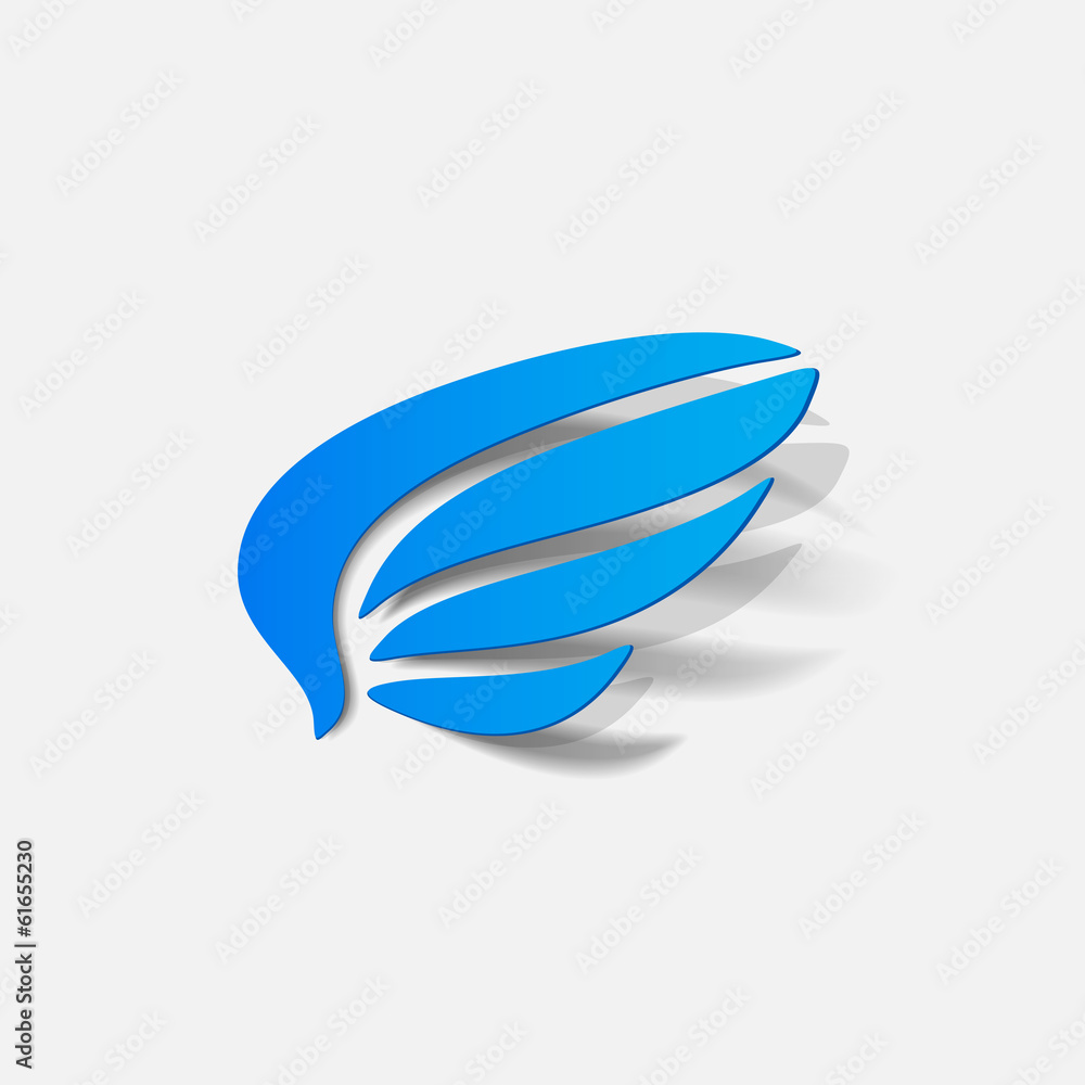 Obraz premium realistic design element: wing