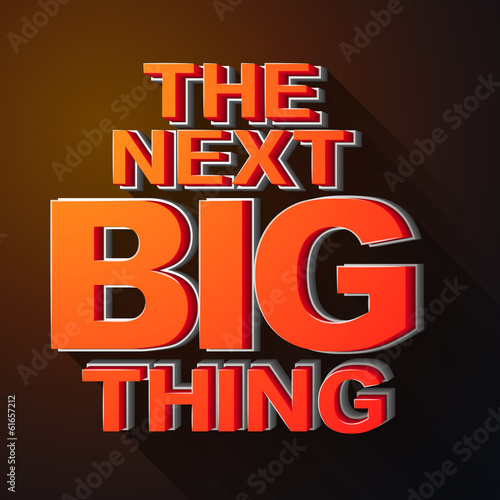 The next big thing coming soon announcement 3d illustration