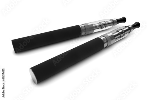 two electronic cigarettes