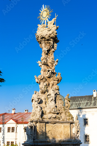 the plague column, Stefanik Square, Kremnica, Slovakia photo