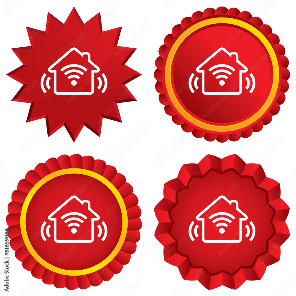 Smart home sign icon. Smart house button. Smart home sign icon. Smart house button.