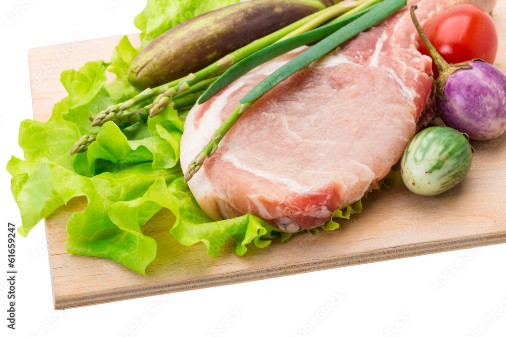 Raw t-bone steak Raw t-bone steak