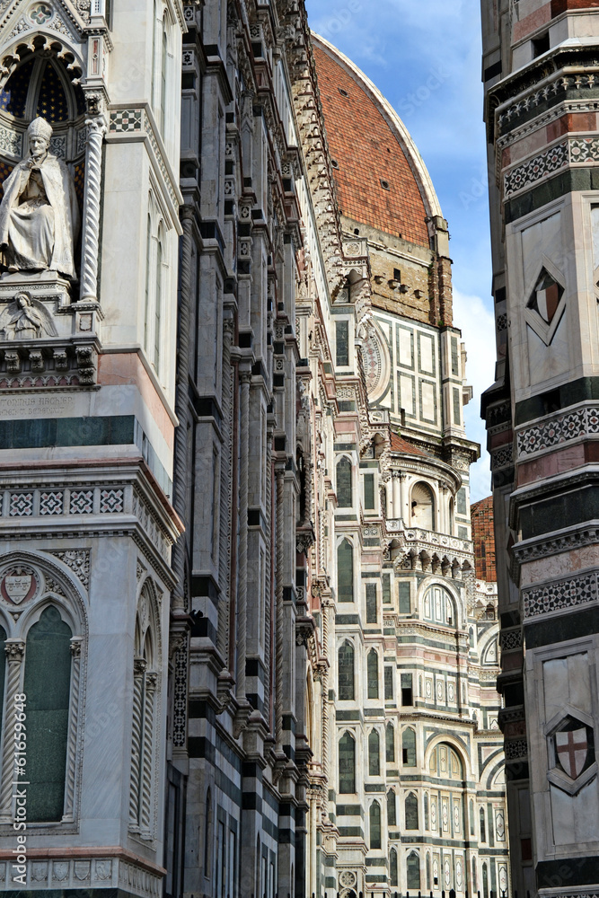 Obraz premium Detalle del Duomo de Firenze,Catedral de Florencia.
