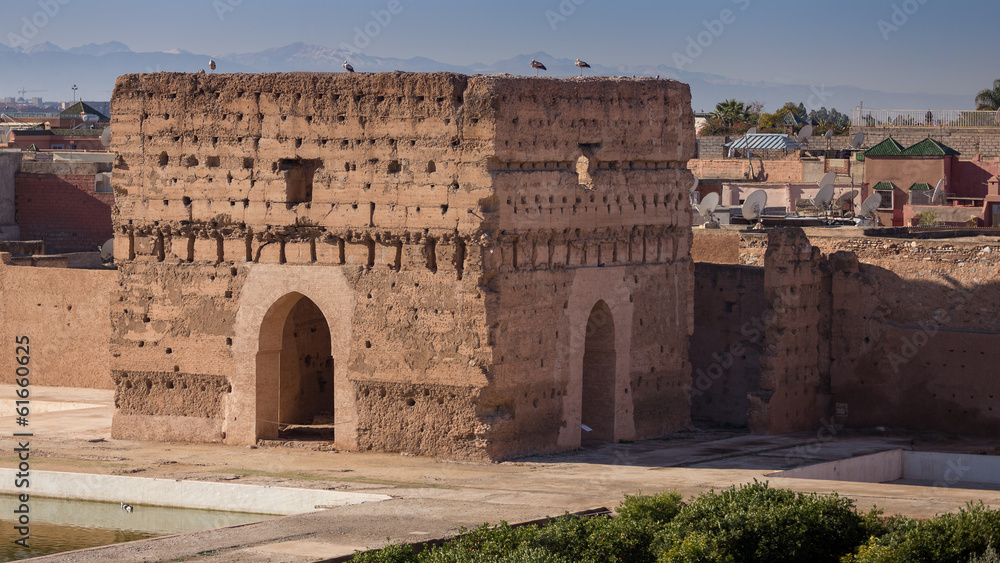 Ruins of Badia Palace in Marrakesh