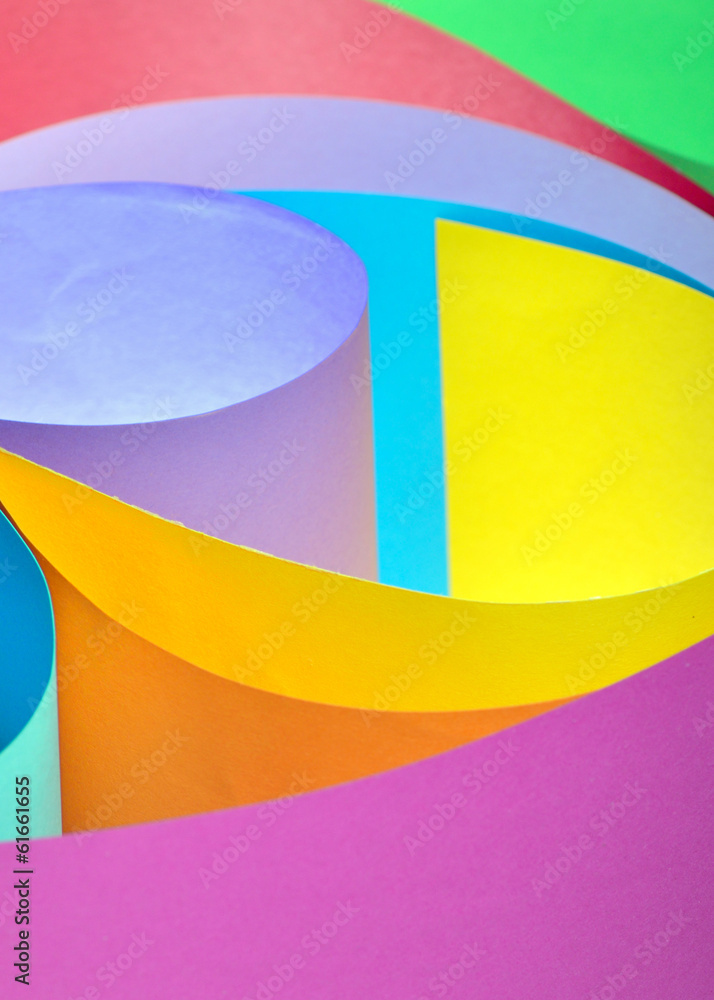 Obraz premium Rolls of color paper