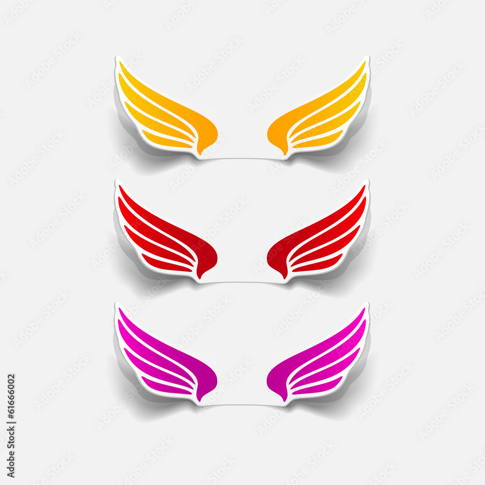 realistic design element: wing