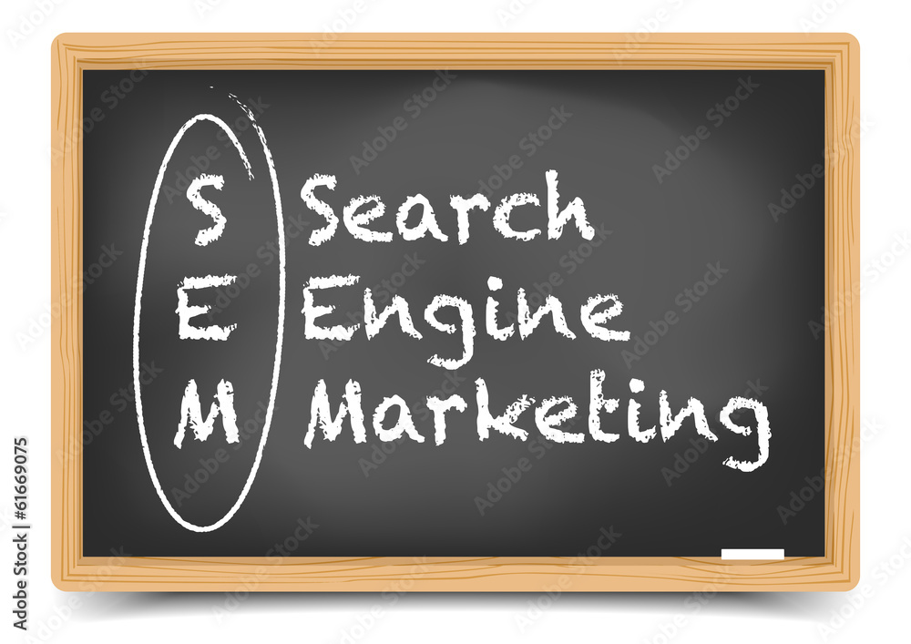 Obraz premium Blackboard SEM