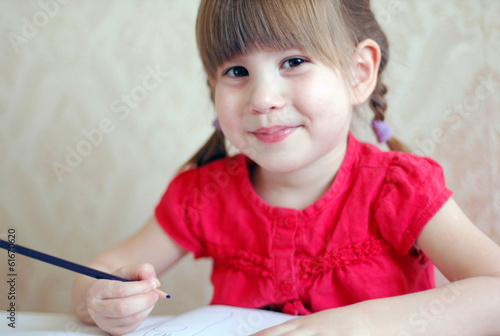 Girl looking at the camera