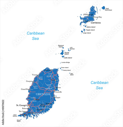 Grenada map