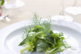 Green salad of fennel Florence and broccoli