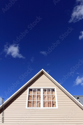 House exterior, roof close-up. Vertical. © Anatoly Vartanov