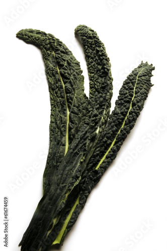 Black celery isolated on white background