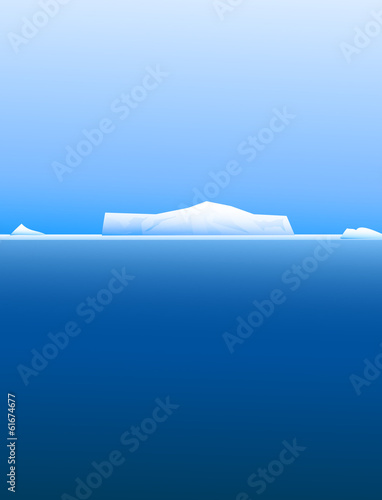 Beauty of Iceberg in Antarctica-vector