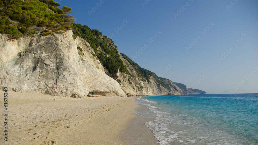 Egremni beach in Lefkada, Ionion sea, Greece
