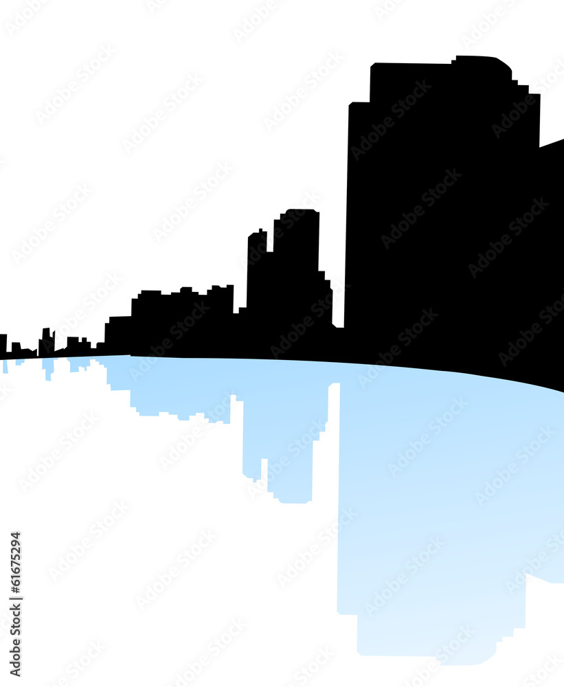 City Perspective-Vector