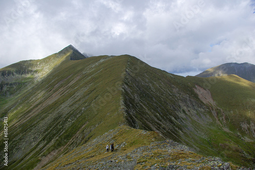 Way to Moldoveanu Peak, the highest peak in Romanian Carpathians