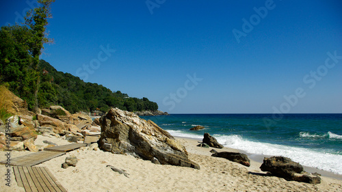 Plaka beach, Pelion, Greece photo