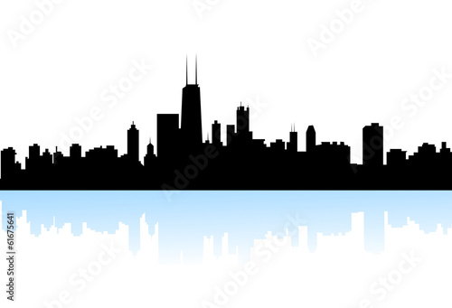 NewYork skyline silhouette-vector © samkar