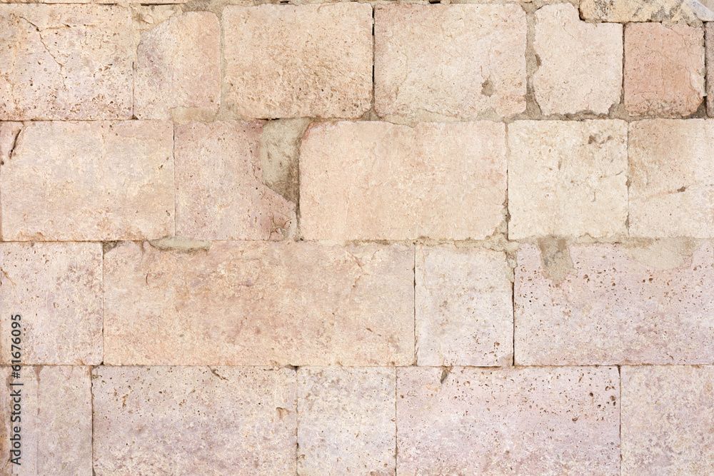 Fototapeta premium Ancient roman stone wall texture background