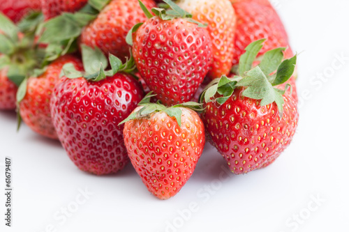 Strawberry Stack on white background