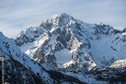 Massif Mont Blanc view from courmayeur
