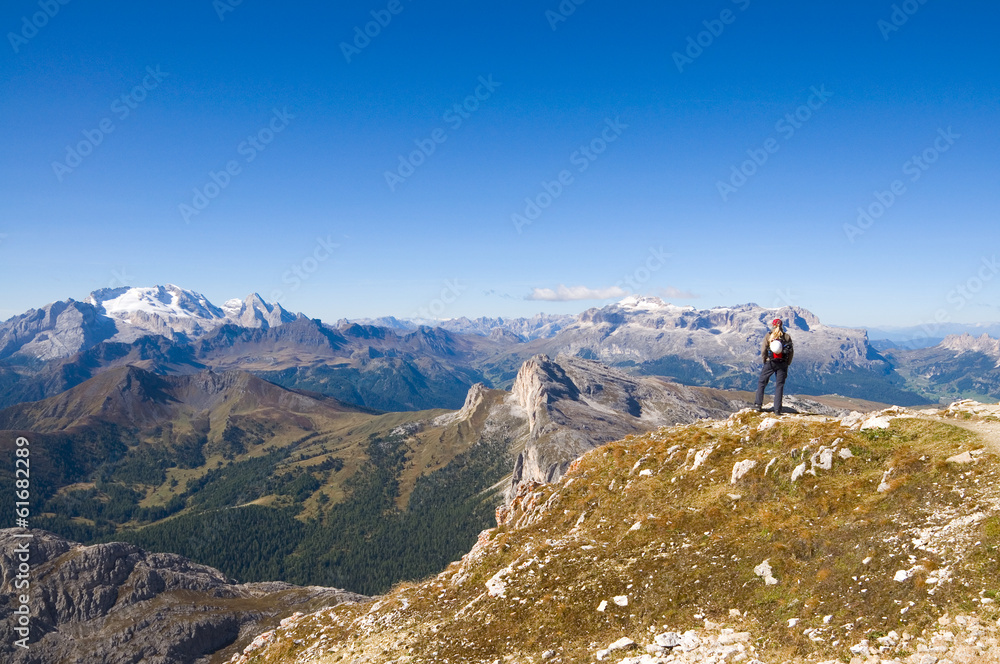 Marmolata und Sellagruppe - Dolomiten - Alpen Marmolata und Sellagruppe - Dolomiten - Alpen