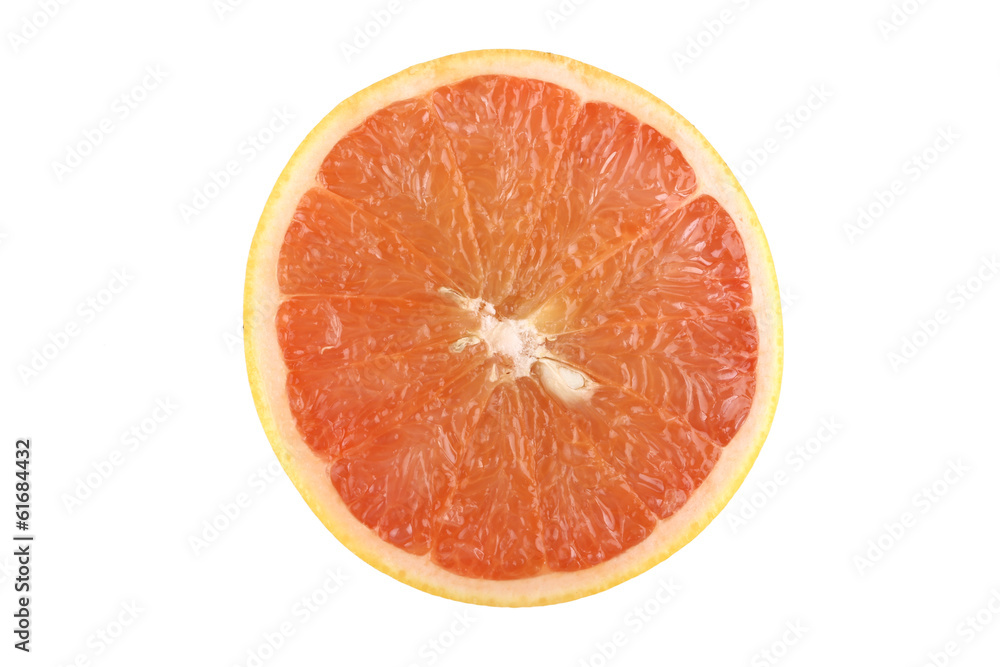 Ripe grapefruit on a white background Ripe grapefruit on a white background