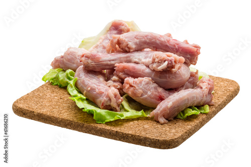 Raw chicken neck