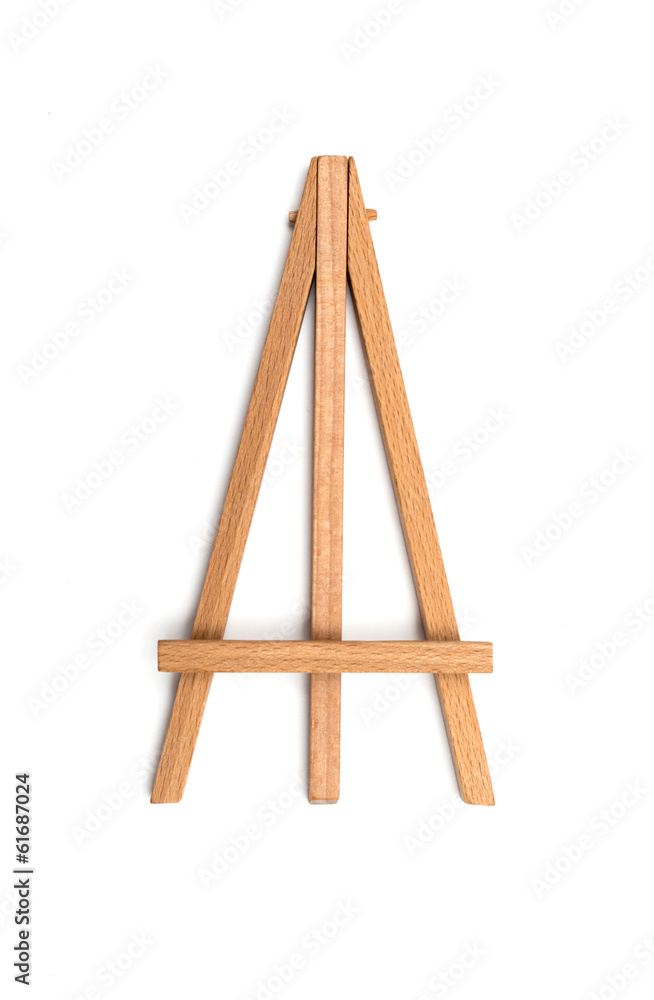 small easel on a white background small easel on a white background