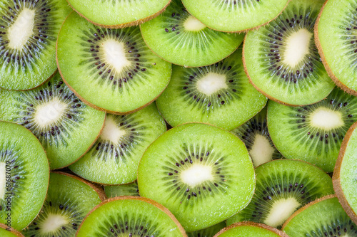 Background of kiwi slices