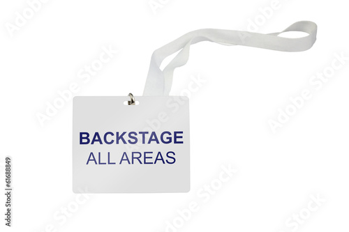 Backstage All Areas pass
