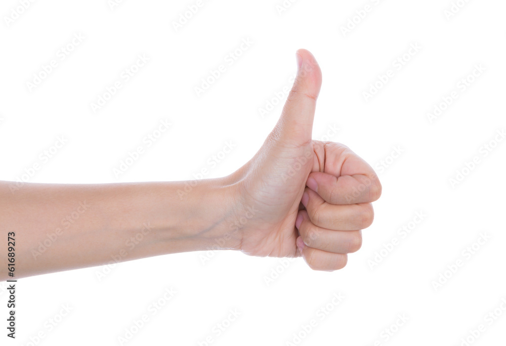 Hand like concept isolated on white background Hand like concept isolated on white background
