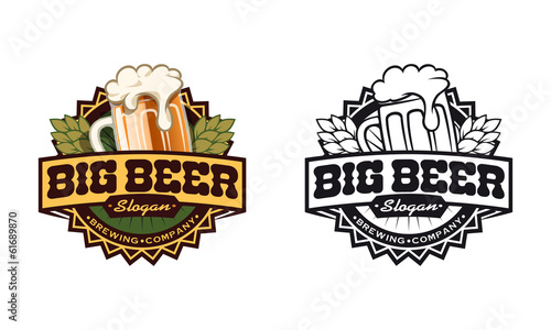 Brewing Company Logo Emblemat