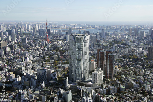 Aerial view of Roppongi areas