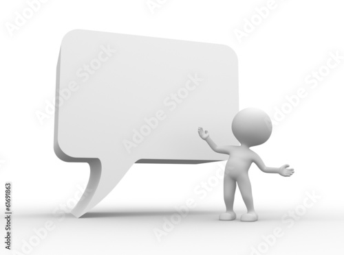 Blank speech bubble