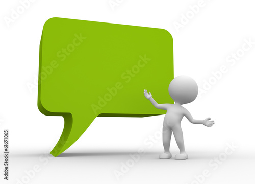 Green speech bubble