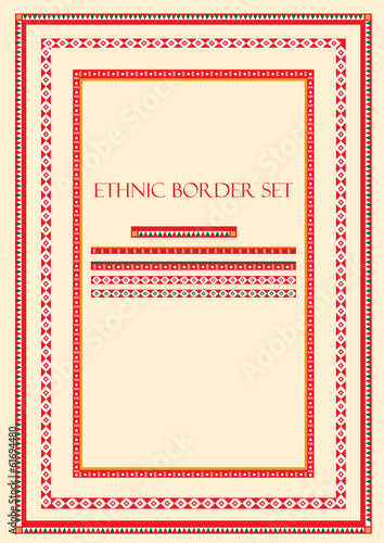 Ethnic border abstract background