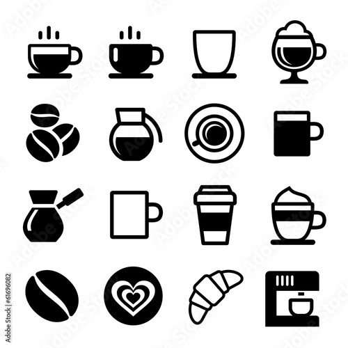 Coffee icon set