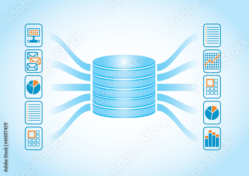 Technology concept - cloud computing